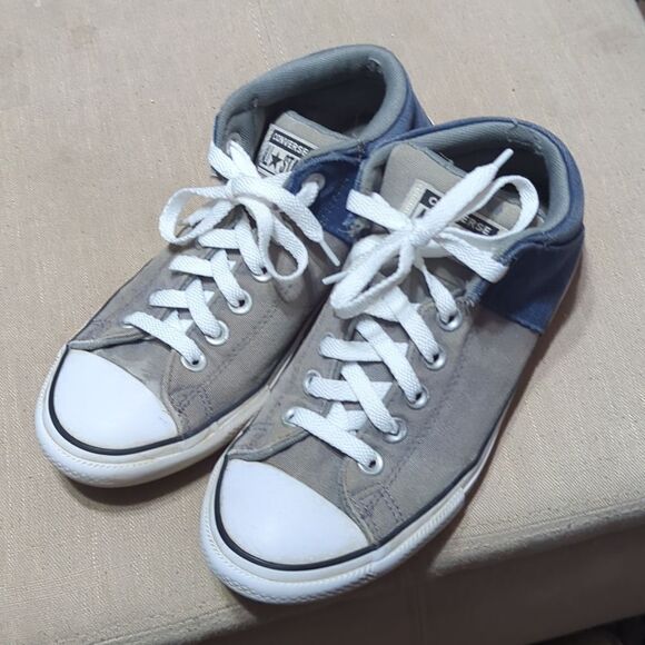 CONVERSE ALL STAR Chuck Taylor 665357F Gray Blue Sneakers Junior Size 5 - Picture 2 of 10